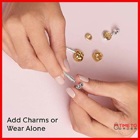 Sterling Silver Snake Chain Heart Clasp Bracelet 7.1 Inches - Picture 8 of 8